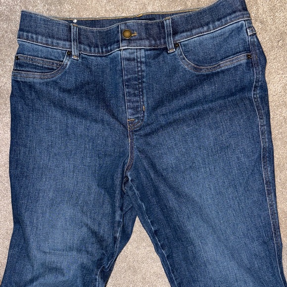 SPANX Dark Blue Flare Jeans - Picture 4 of 6